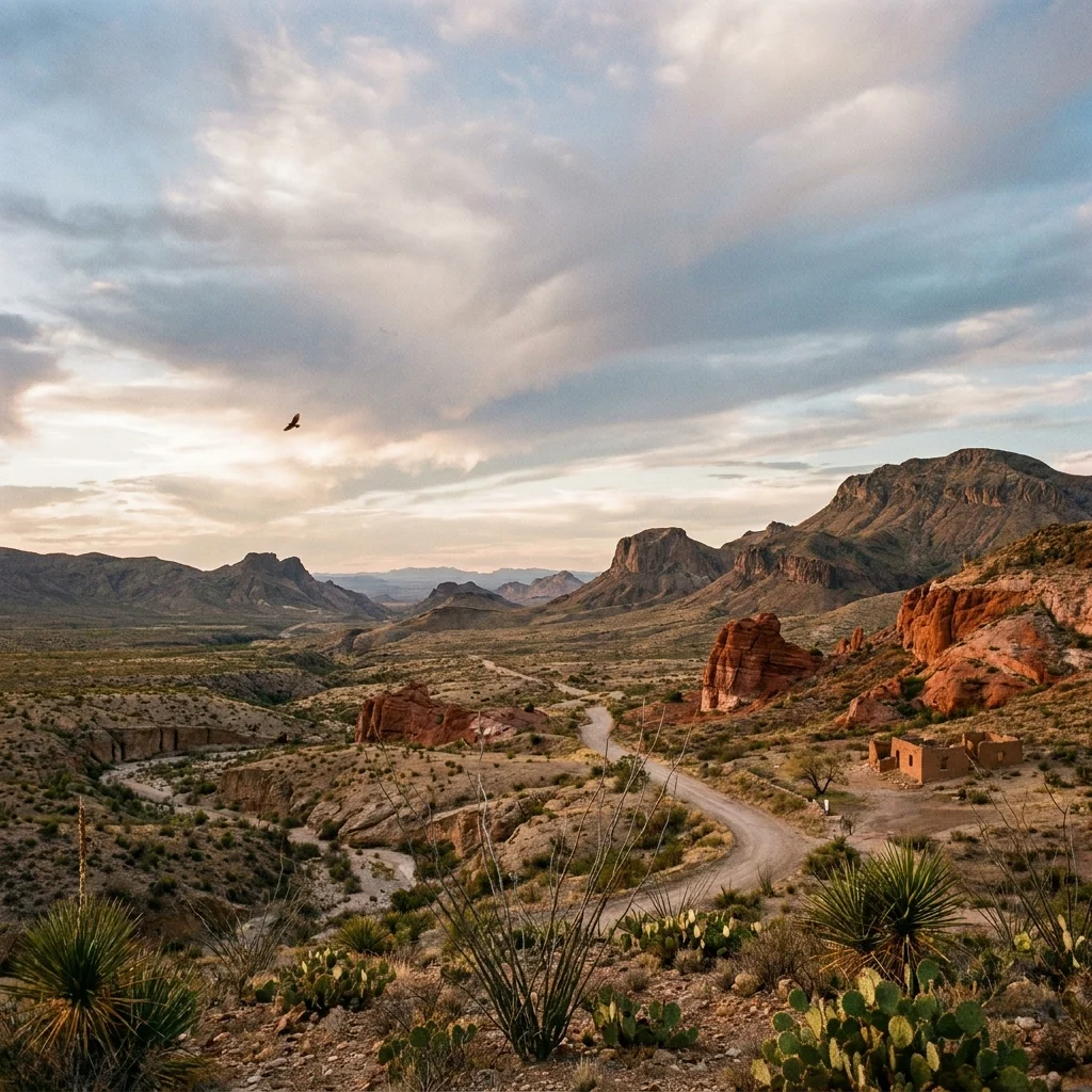The arid Trans-Pecos landscape of West Texas