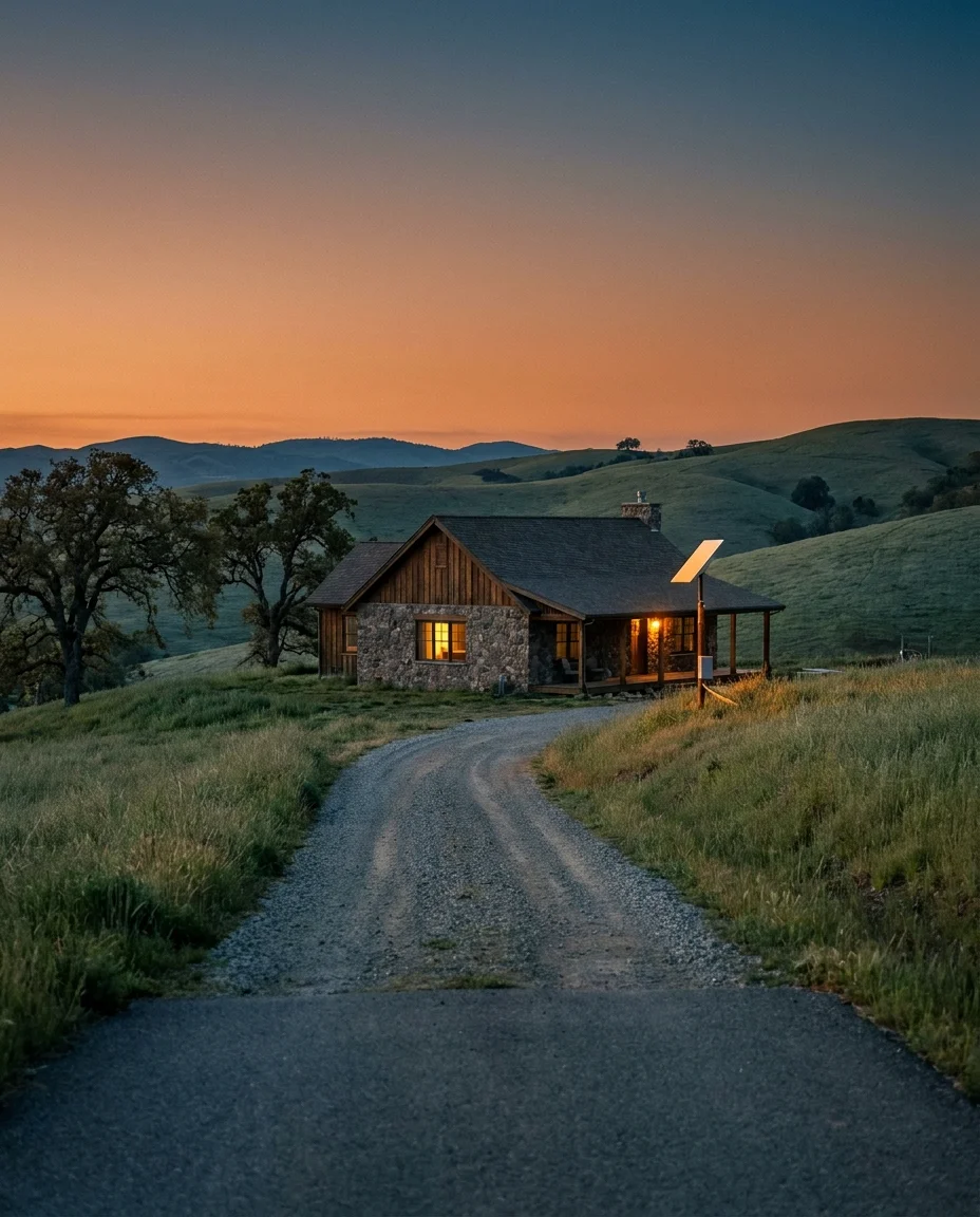 Rural home with fast Backroads WiFi internet where the pavement ends